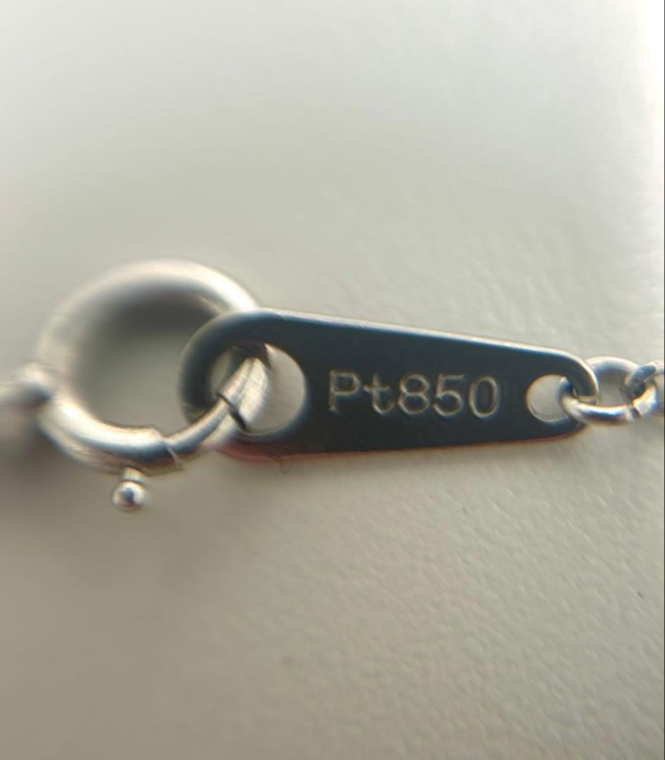 良品 エメラルド プラチナ ダイヤ ネックレス E1.04ct D0.27ct