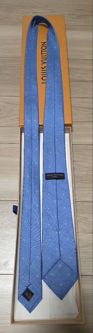 LOUIS VUITTON ネクタイ ネイビー 7cm