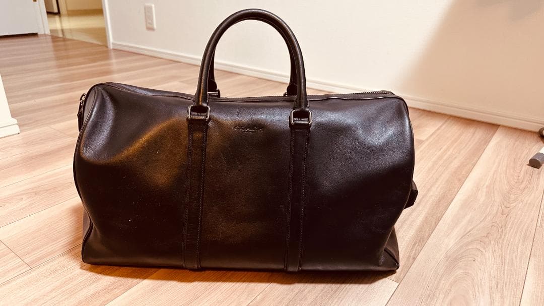 【美品】コーチ COACH ボストンバッグ レザー C5306 QB/BLACK