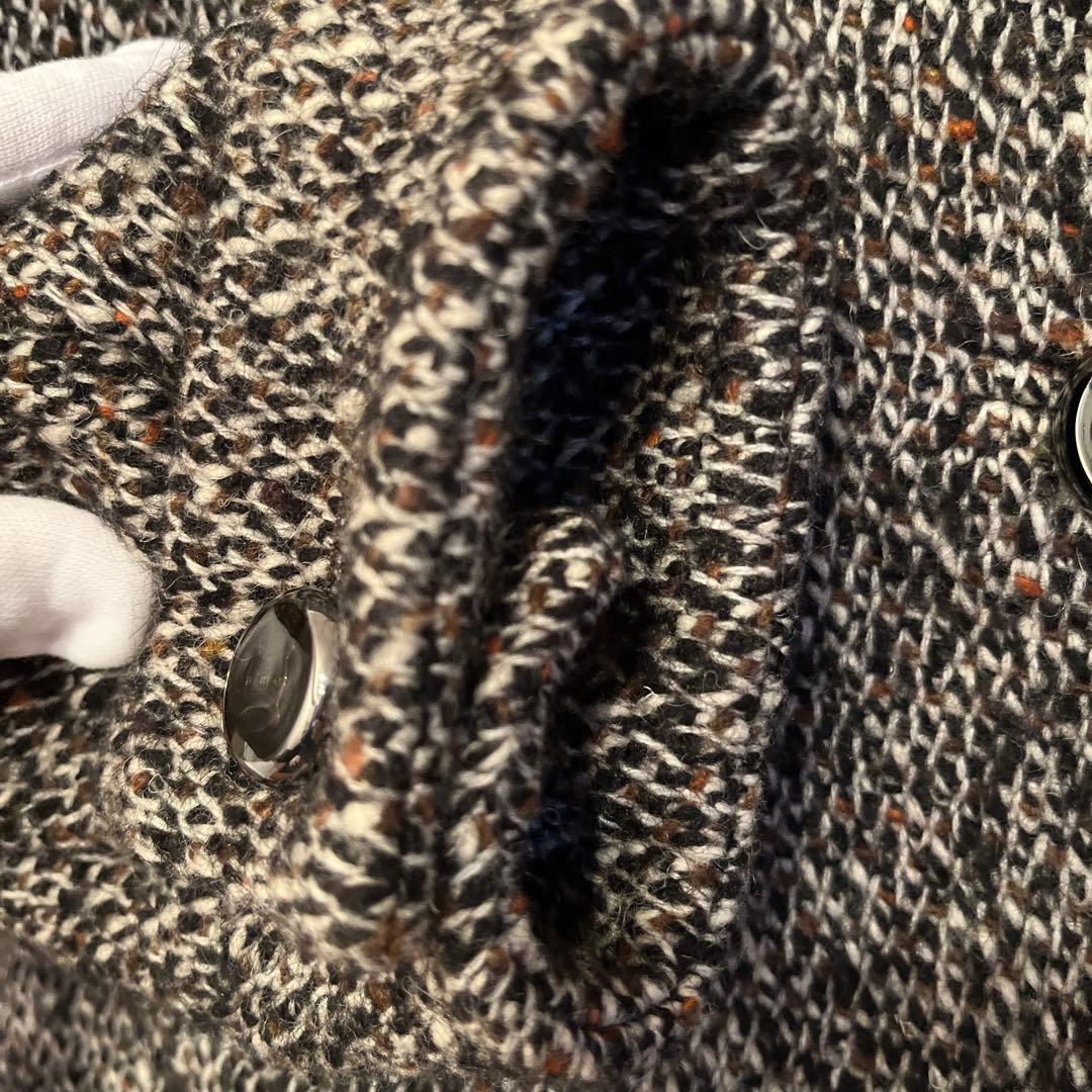 セリーヌ　ツイード　Pコート