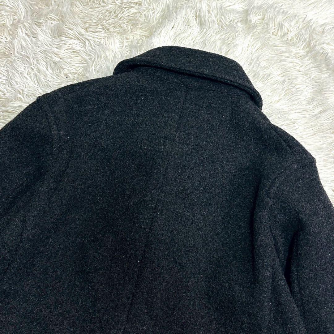 極美品 ダントン メルトンウールジャケット くるみボタン ダークグレー 38