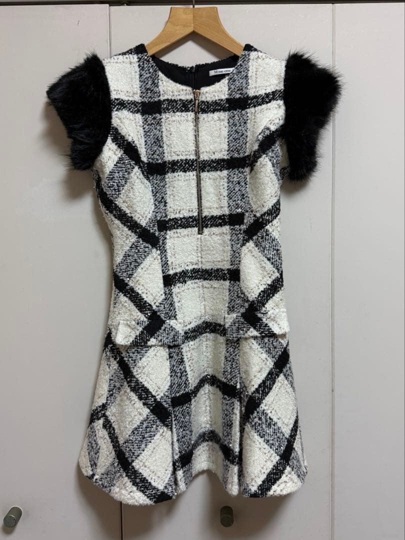 ワンピース M me eme Maison tweed mini onepiece