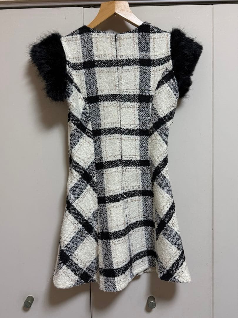 ワンピース M me eme Maison tweed mini onepiece