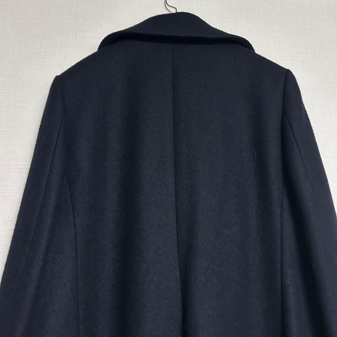 【Mixury ミグジュアリー】ウールカシミヤ ロングコート　ネイビー　38
