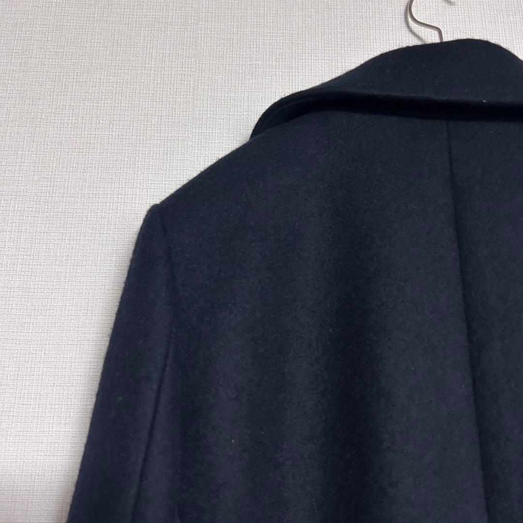 【Mixury ミグジュアリー】ウールカシミヤ ロングコート　ネイビー　38