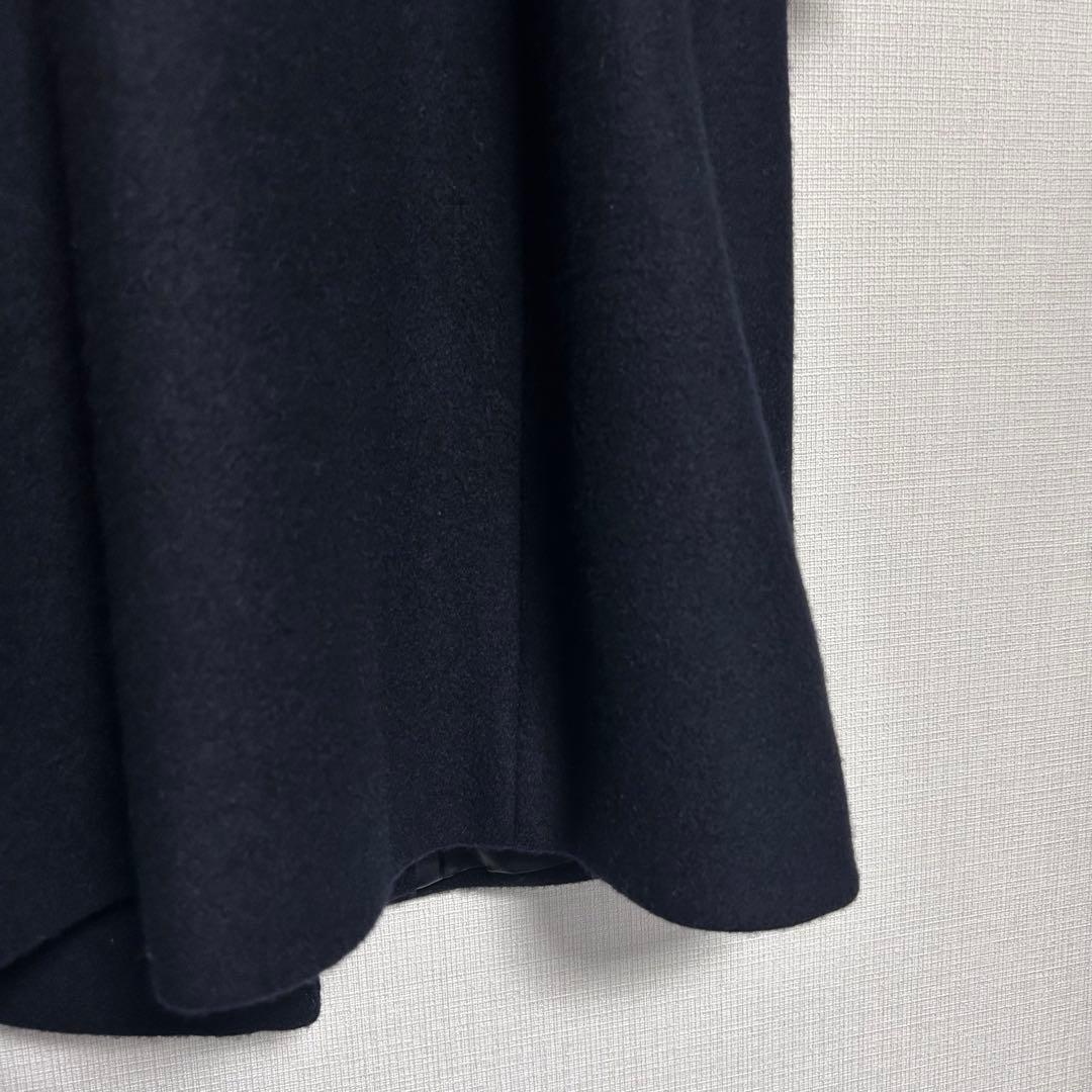 【Mixury ミグジュアリー】ウールカシミヤ ロングコート　ネイビー　38