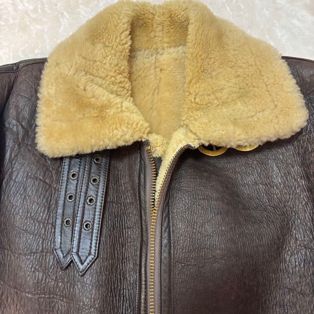 【激レア・美品】B-3 ムートンフライトジャケットL 極厚　短丈　Y2K