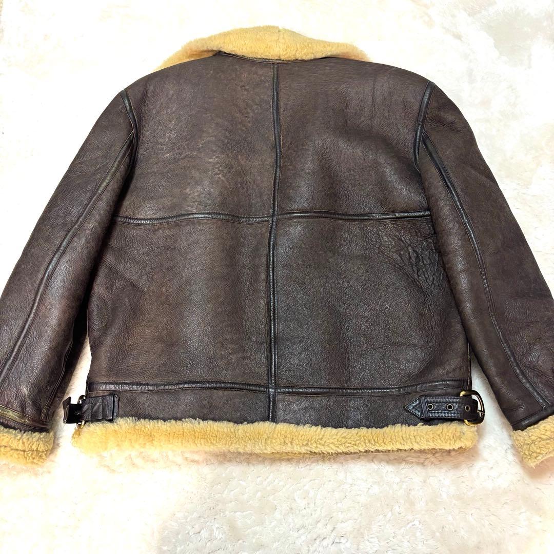 【激レア・美品】B-3 ムートンフライトジャケットL 極厚　短丈　Y2K