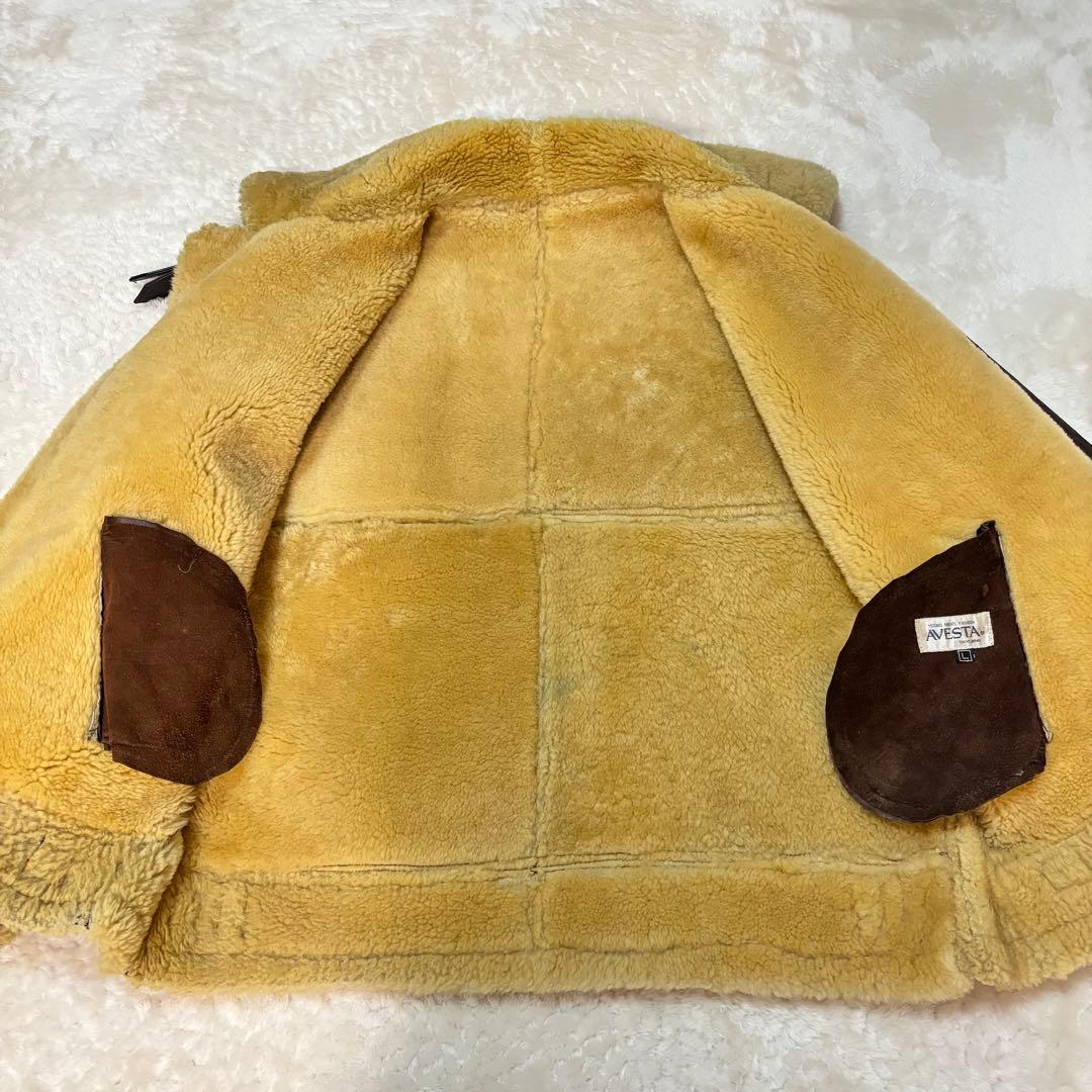 【激レア・美品】B-3 ムートンフライトジャケットL 極厚　短丈　Y2K