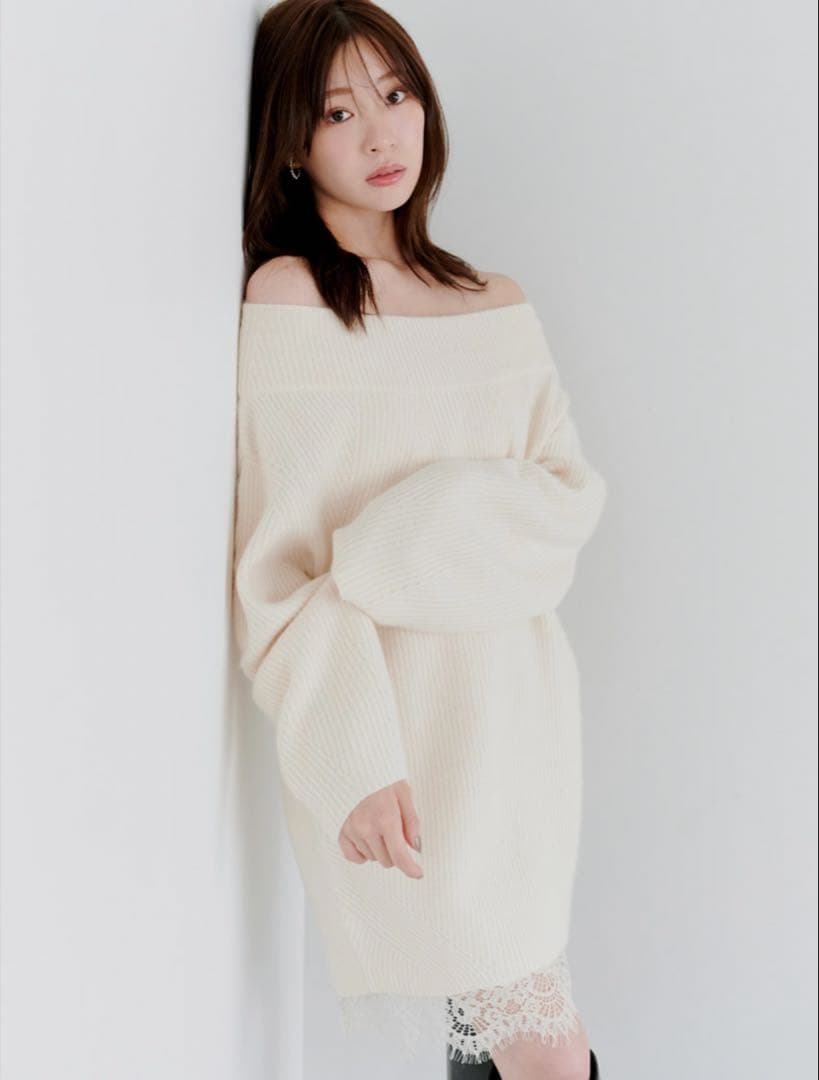 【mayu】SNIDEL ニットセットキャミミニワンピース