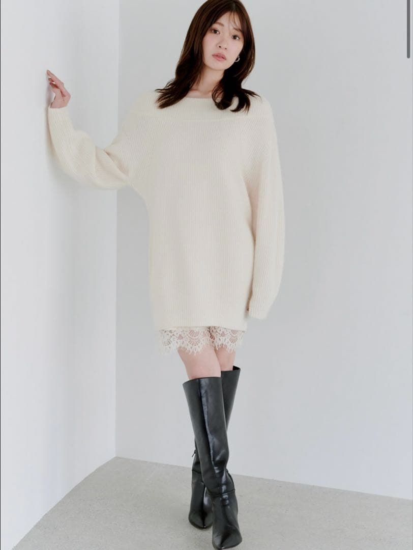 【mayu】SNIDEL ニットセットキャミミニワンピース