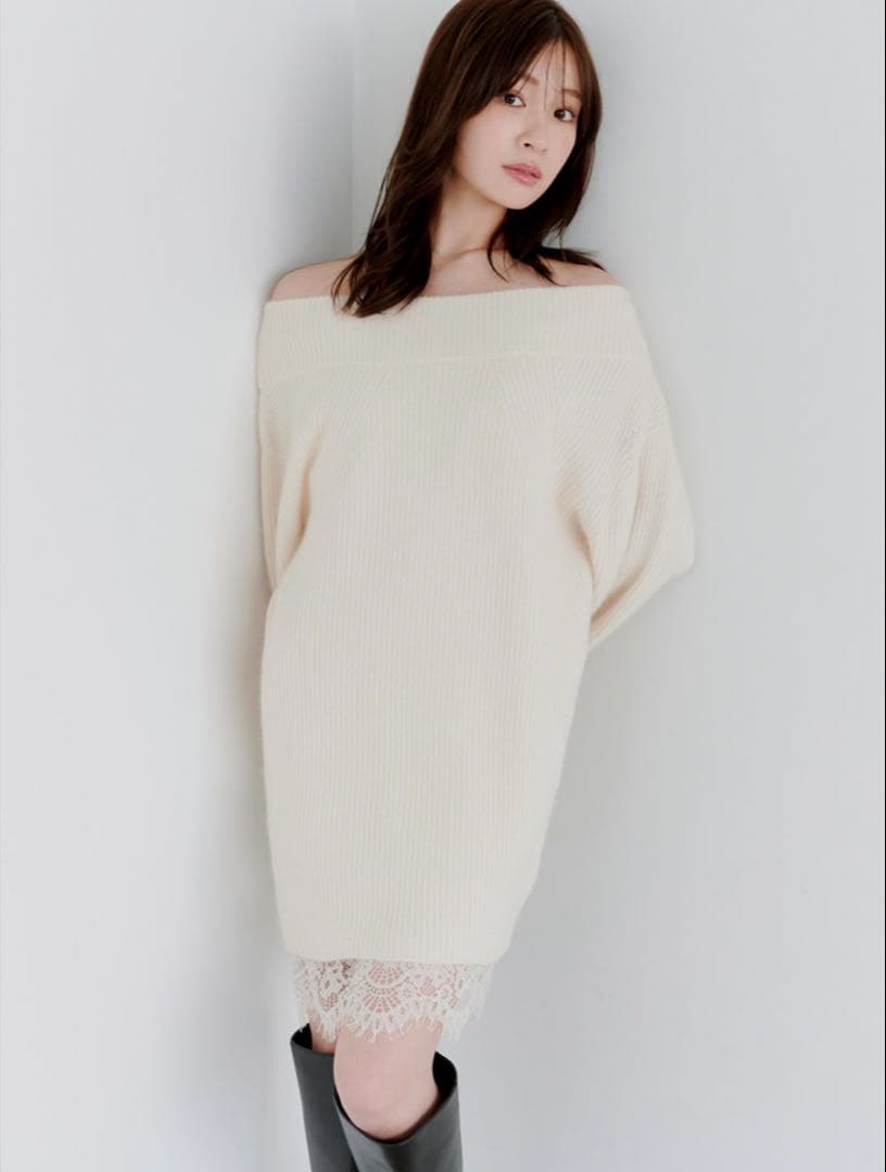 【mayu】SNIDEL ニットセットキャミミニワンピース