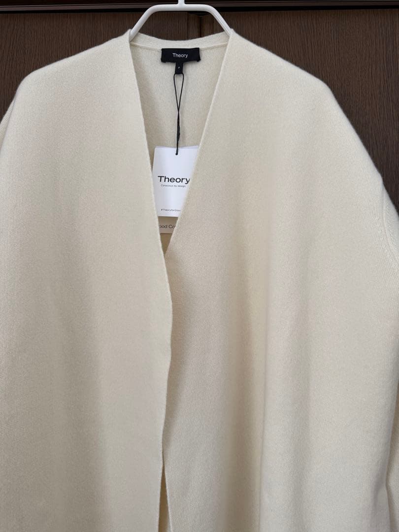 Theory ノーカラージャケット アイボリー