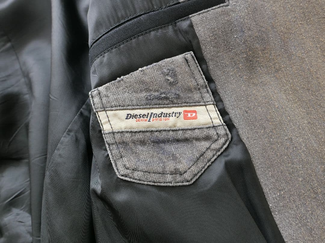 DIESEL　デニム切り替えテーラードジャケット