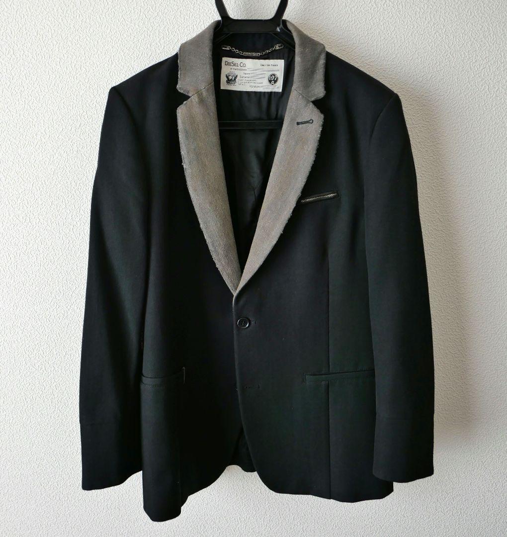DIESEL　デニム切り替えテーラードジャケット
