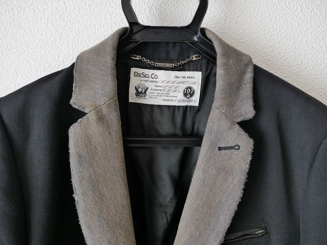 DIESEL　デニム切り替えテーラードジャケット