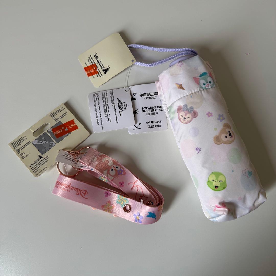 ダッフィー &フレンズ❤️折りたたみ傘、リーナベル　ストラップ