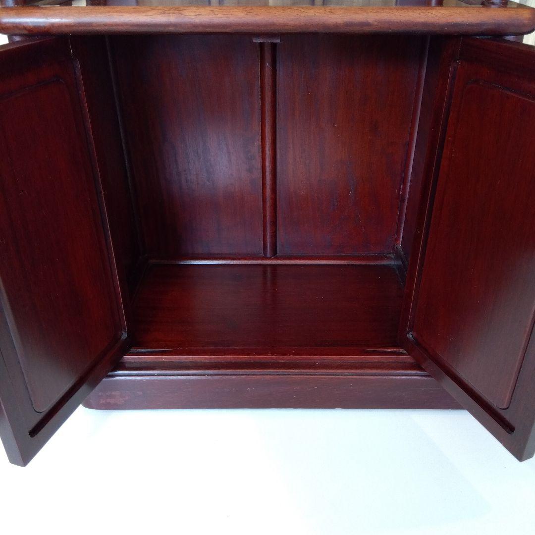 昭和レトロ 中国製 花梨 茶棚 茶箪笥 古民家 飾り棚