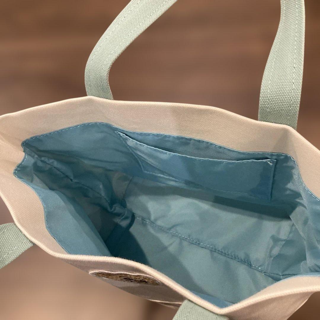 フェイラー　オールドテディ　ワッペントートバッグ　アイボリー小サイズ(廃盤品)