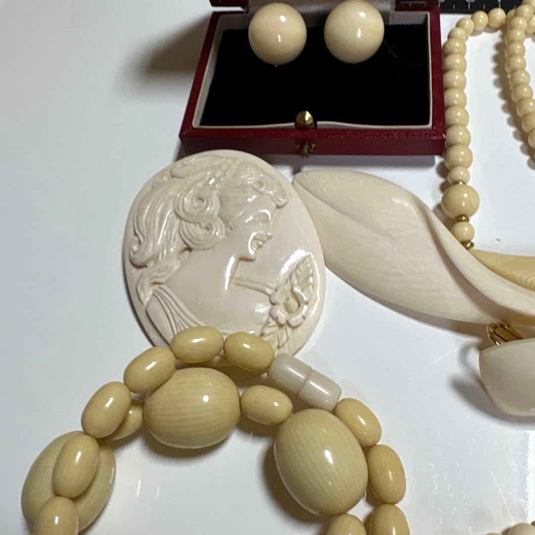 アイボリー ビンテージ アクセサリーセット