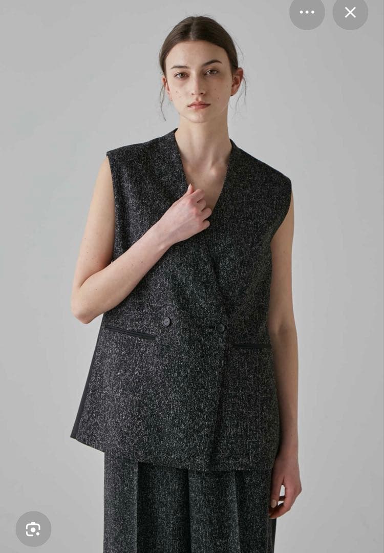 最終値下げ　ADORE アドーア ファインツイードベスト ジレ パンツ セット