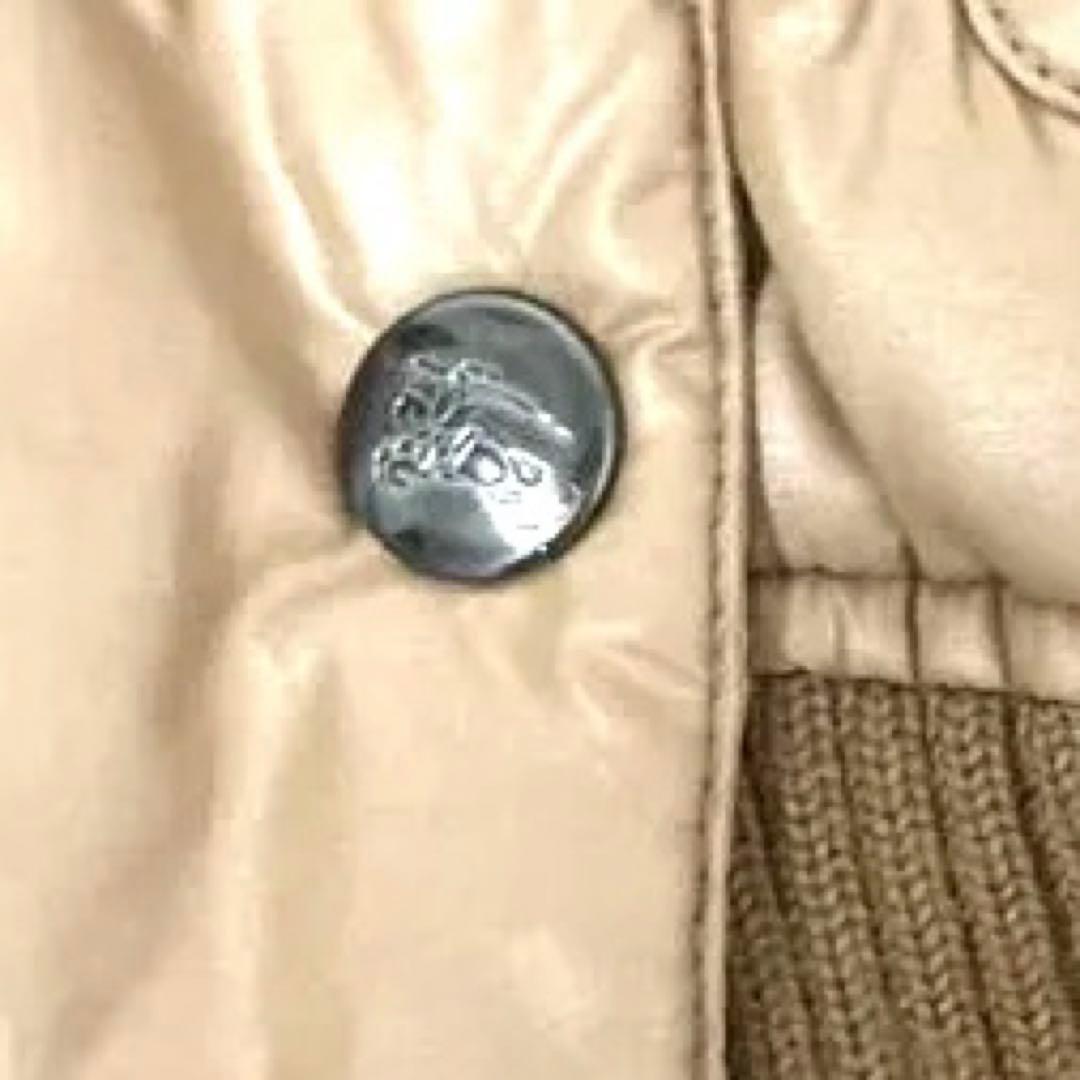 【Mimi】バーバリー　ブルーレーベル　ベージュ フード付きダウンベスト