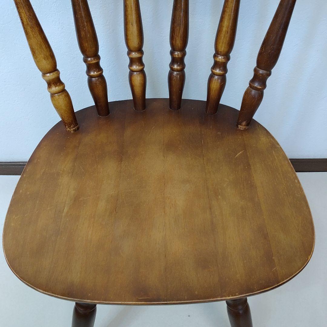 ウィンザーチェア 木製 回転チェア レトロ 回転式 ダイニングチェア