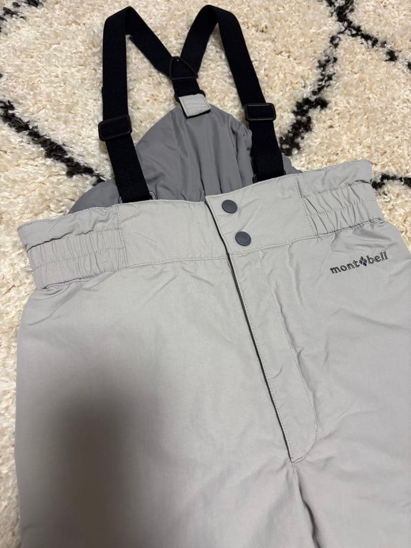 極美品＊モンベル パウダーライト ジャケット・ビブ スキーウェア上下セット140