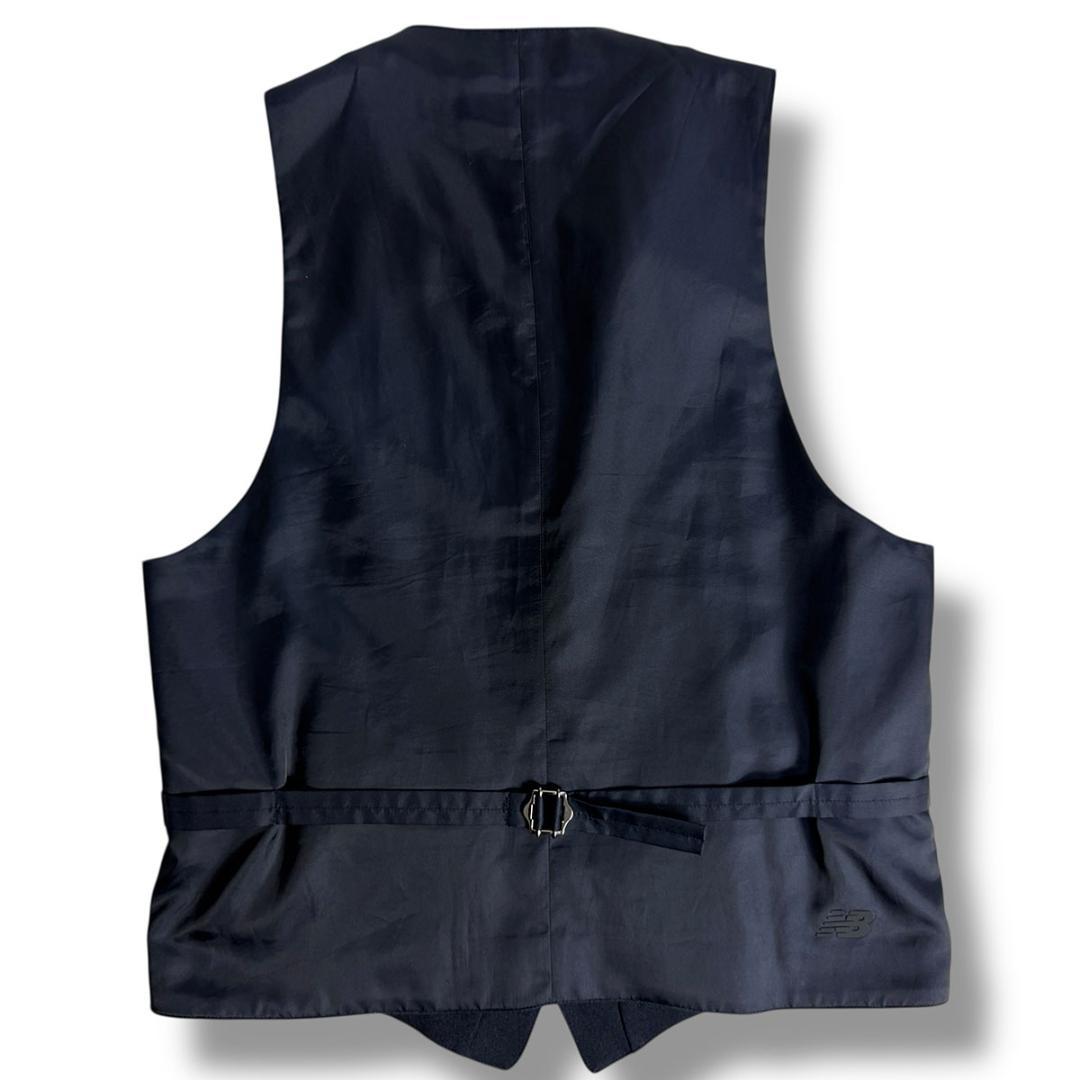 J5145 美品 ビームスプラス×ニューバランス 3ピースストレッチスーツ 紺M