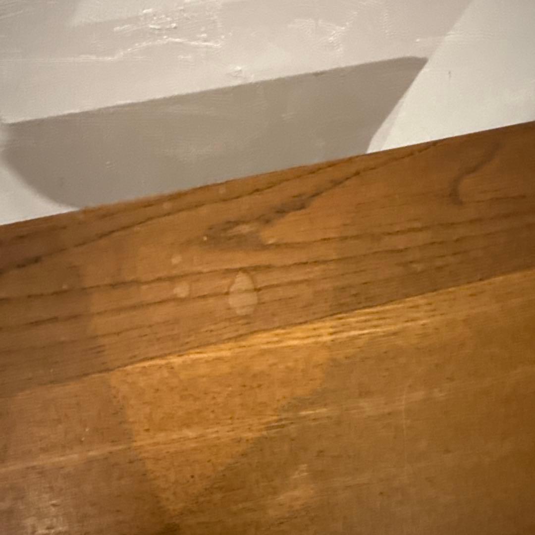 ヴィンテージ　木製サイドテーブル　引き出し付き