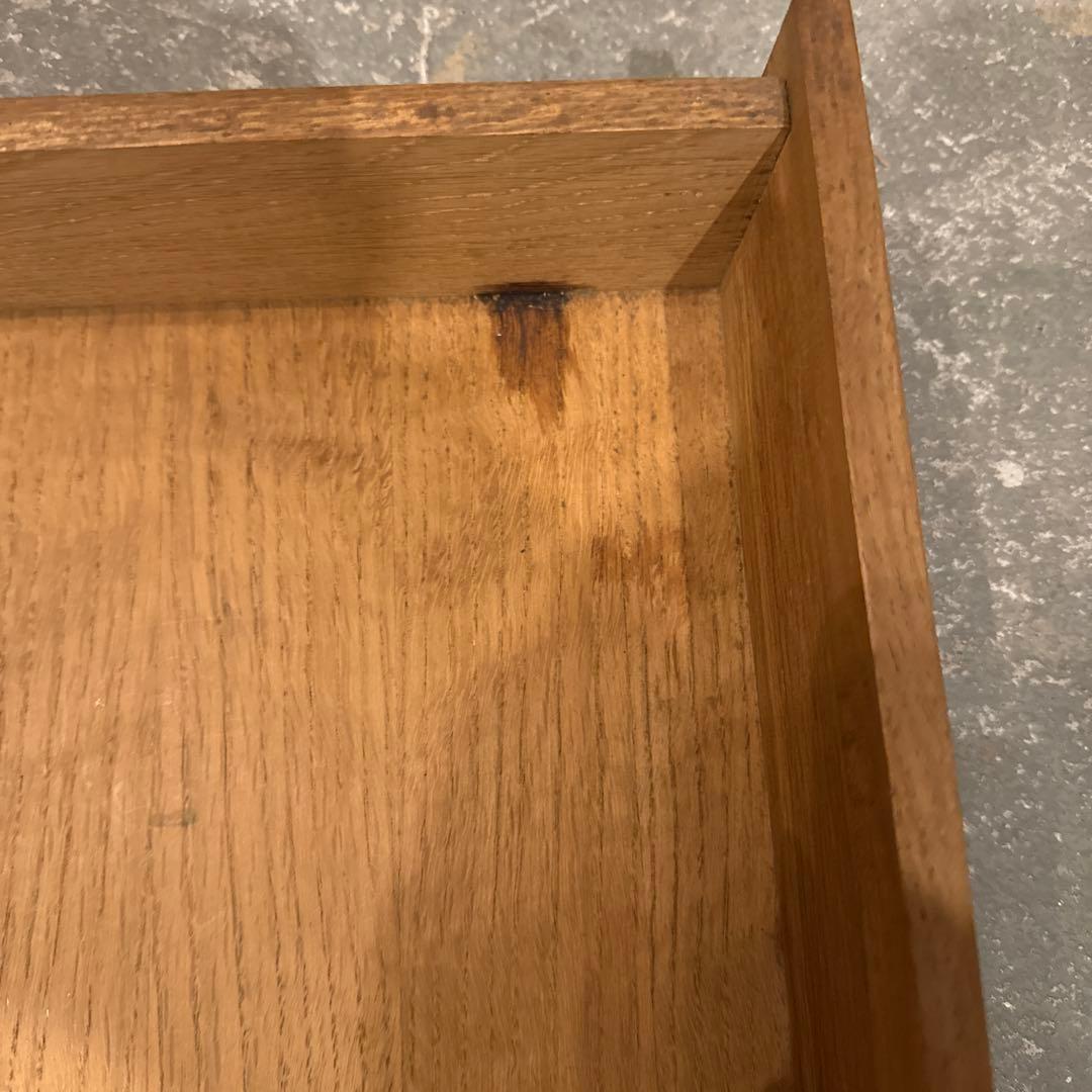 ヴィンテージ　木製サイドテーブル　引き出し付き