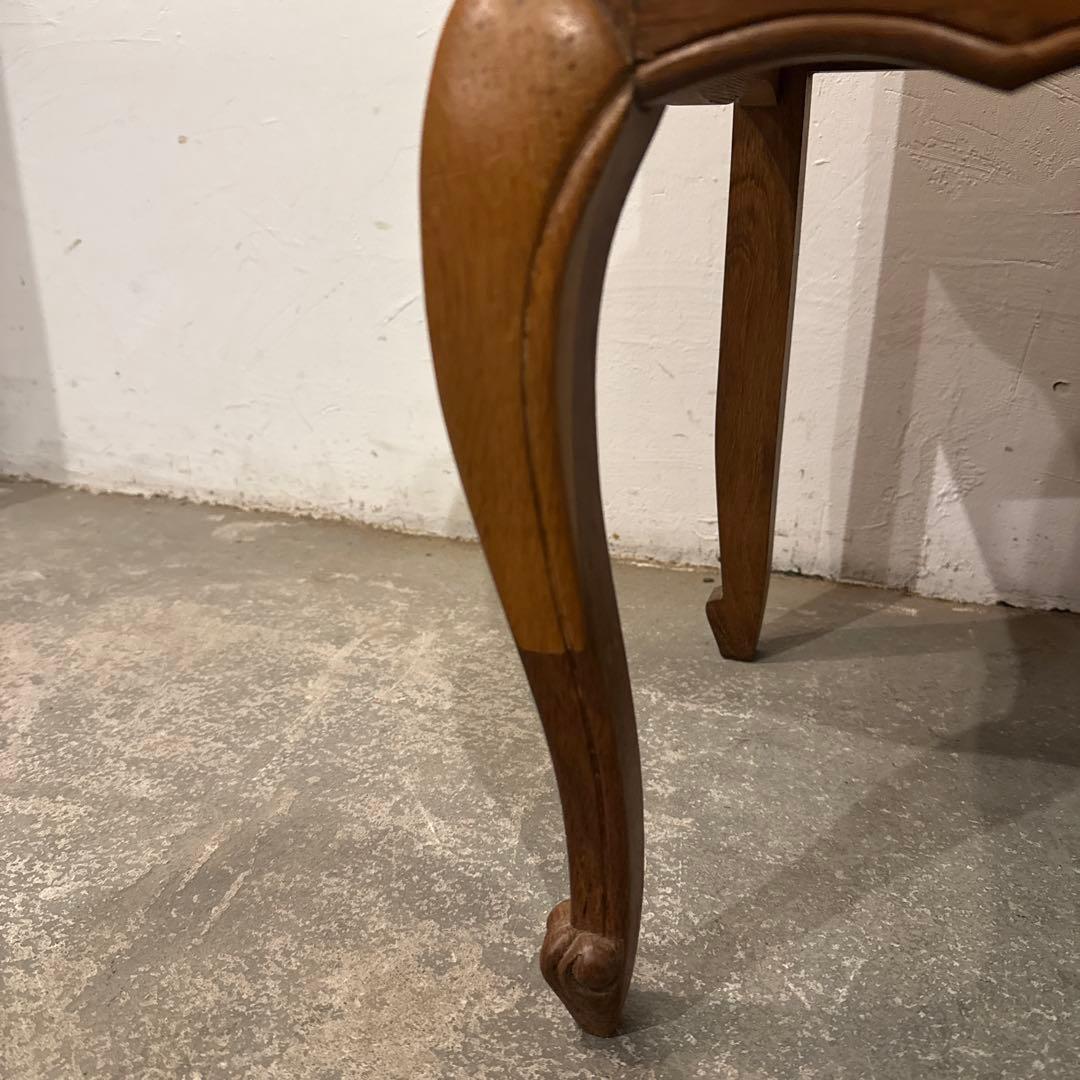 ヴィンテージ　木製サイドテーブル　引き出し付き