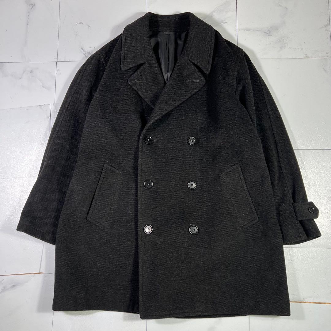 美品 ヨウジヤマモト A.A.R ピーコート ブラック L