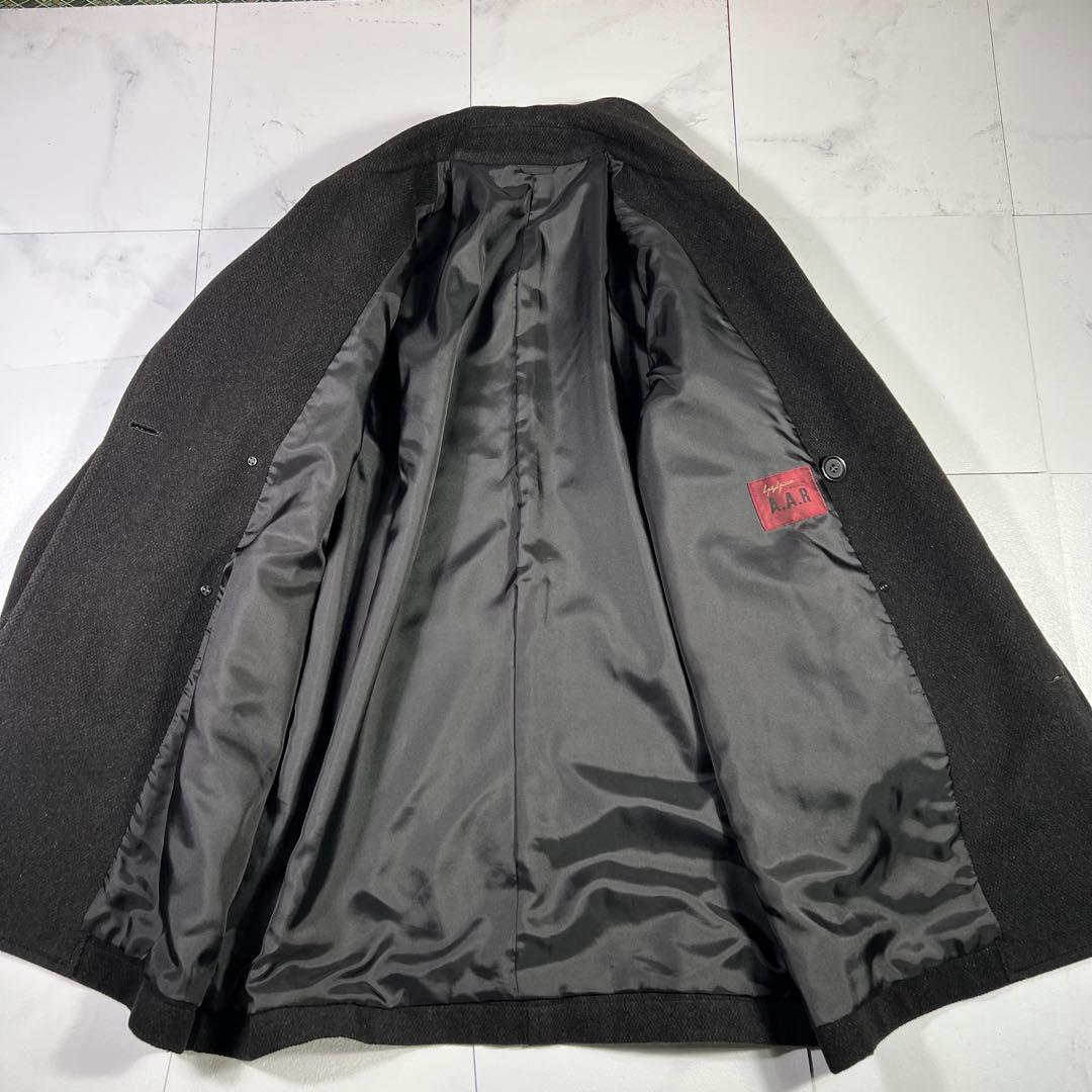 美品 ヨウジヤマモト A.A.R ピーコート ブラック L