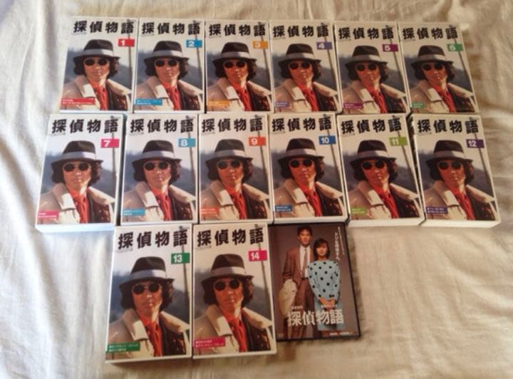 探偵物語 VHS 全14巻+映画 DVD 松田優作 本2冊セット