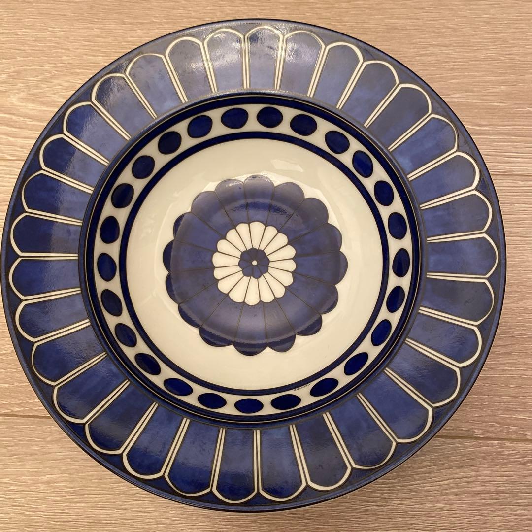 り*こ様 エルメス　お皿　ブルーダイユール