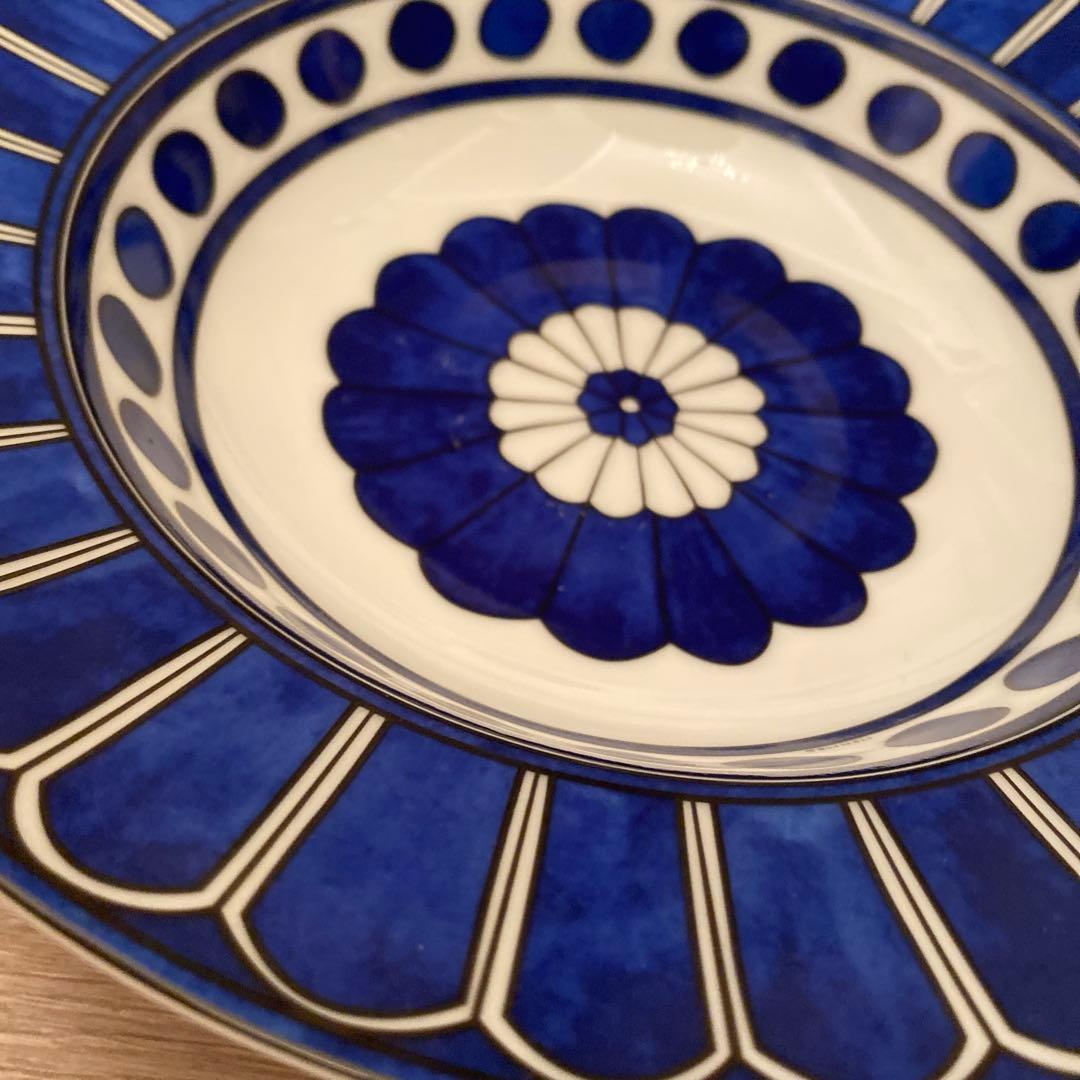 り*こ様 エルメス　お皿　ブルーダイユール