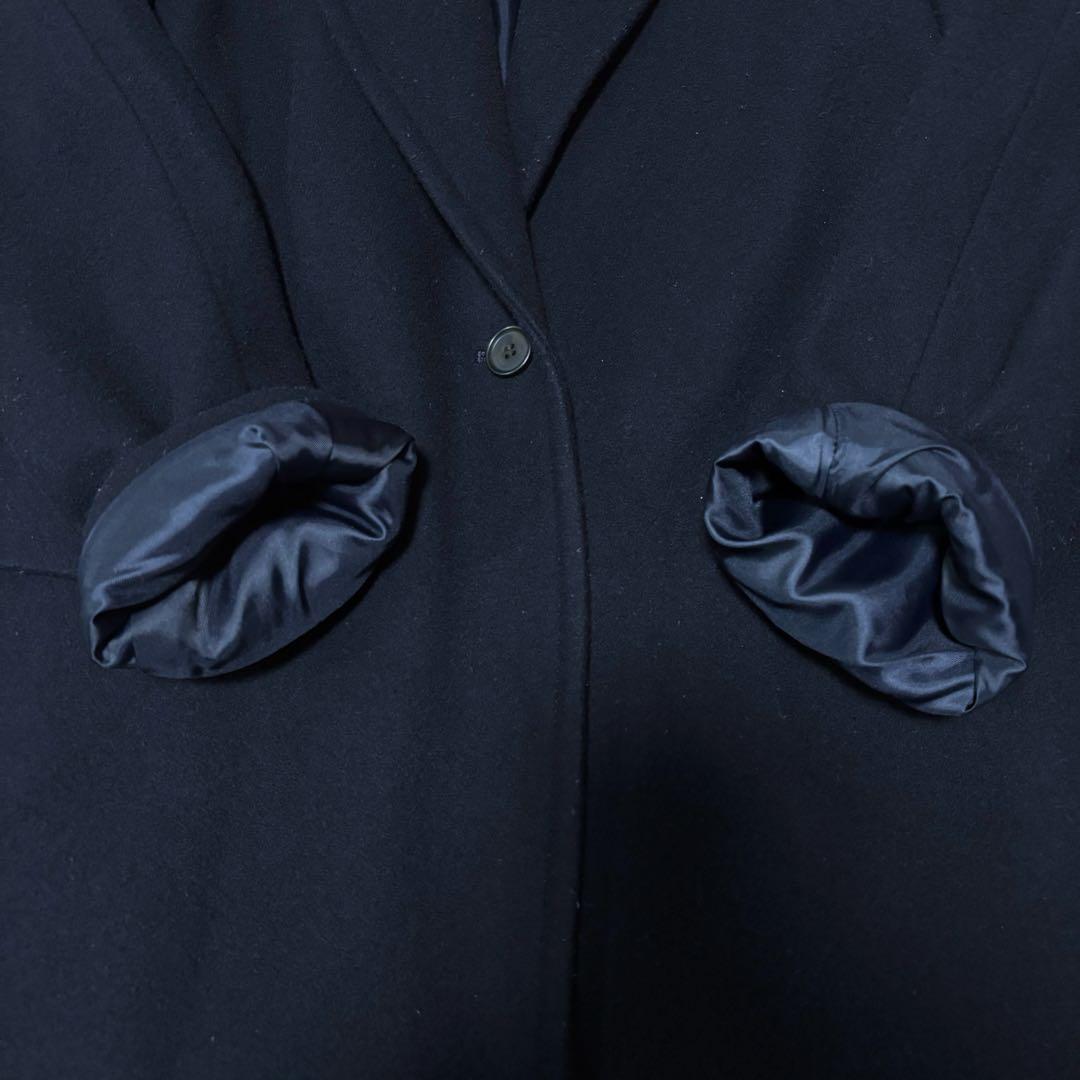 希少サイズ⭐︎iCB ウールチェスターコート　濃紺　46