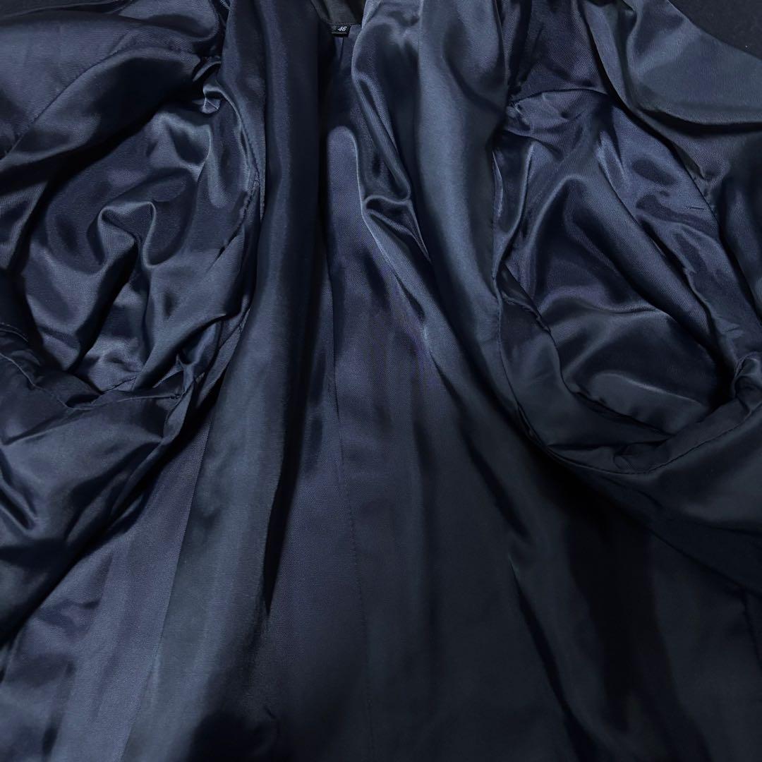 希少サイズ⭐︎iCB ウールチェスターコート　濃紺　46