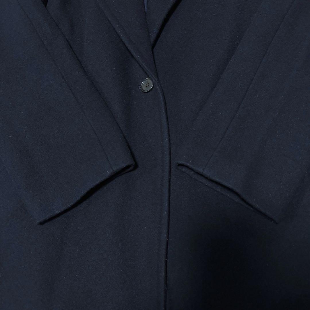 希少サイズ⭐︎iCB ウールチェスターコート　濃紺　46