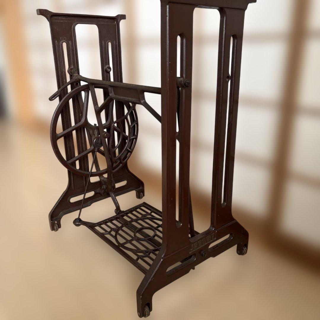 JANOME ジャノメ ミシン台　脚のみ アンティーク　ダークブラウン