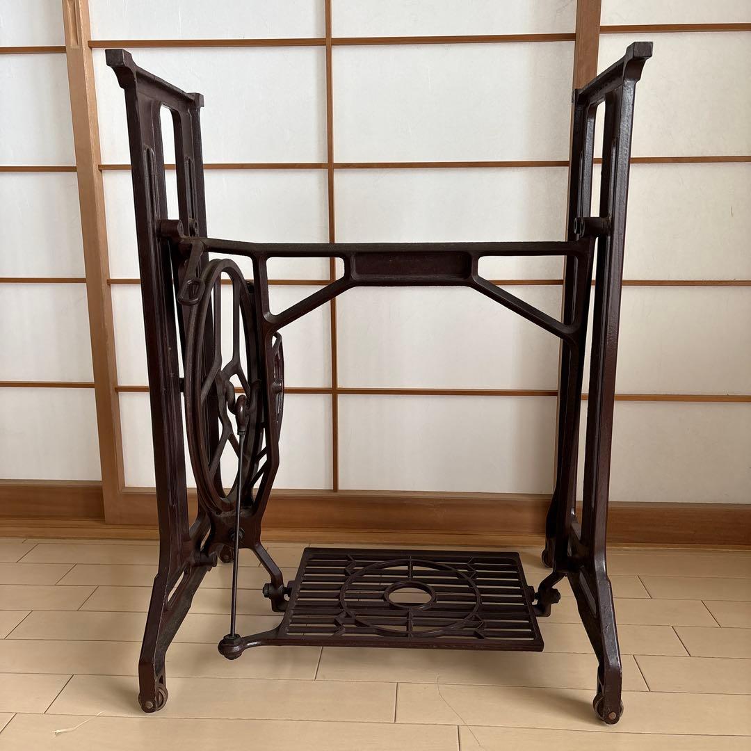 JANOME ジャノメ ミシン台　脚のみ アンティーク　ダークブラウン