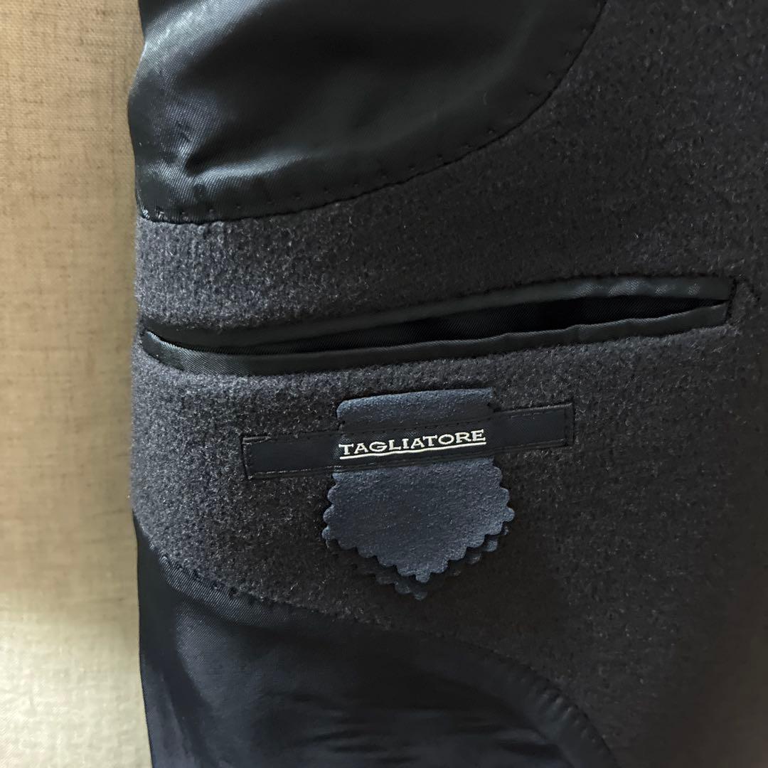 TAGLIATORE（タリアトーレ）美品タカシミヤ　ネイビー チェスターコート