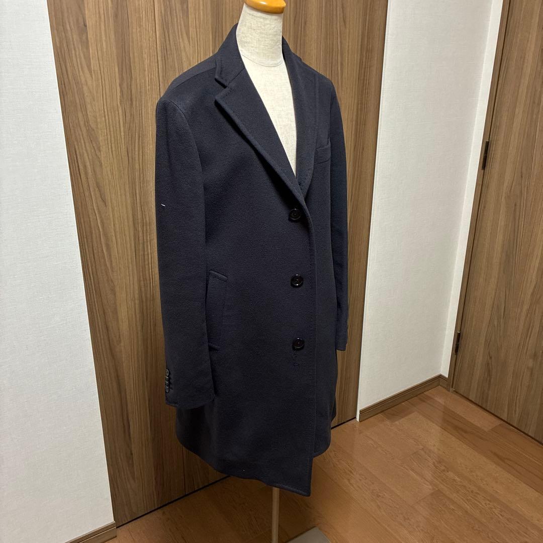 TAGLIATORE（タリアトーレ）美品タカシミヤ　ネイビー チェスターコート