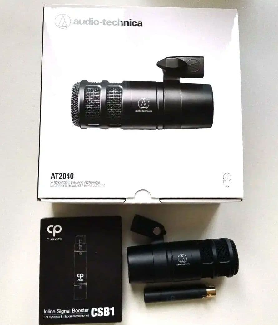 audio-technica AT2040 マイク + マイクプリアンプCSB1