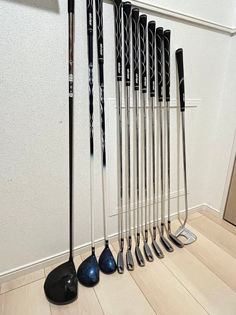 ゴルフクラブセット 11本 黒/シルバー