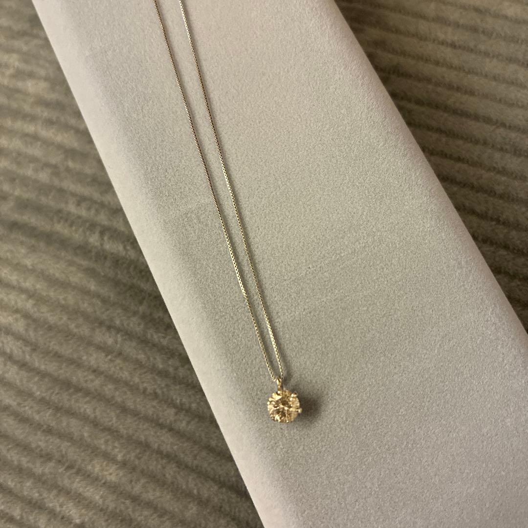 一粒ダイヤモンド Ptネックレス 0.45カラット