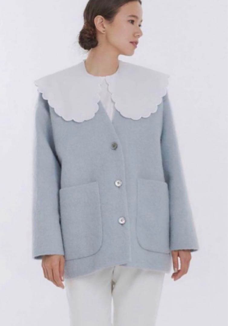 ✴︎美品✴︎yoriウールモヘアシャギージャケット