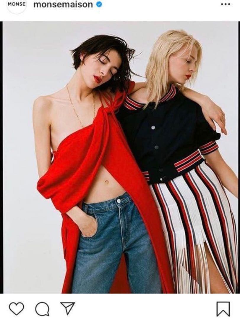 【MONSE】2way SPORTS JACKET croppedブルゾン