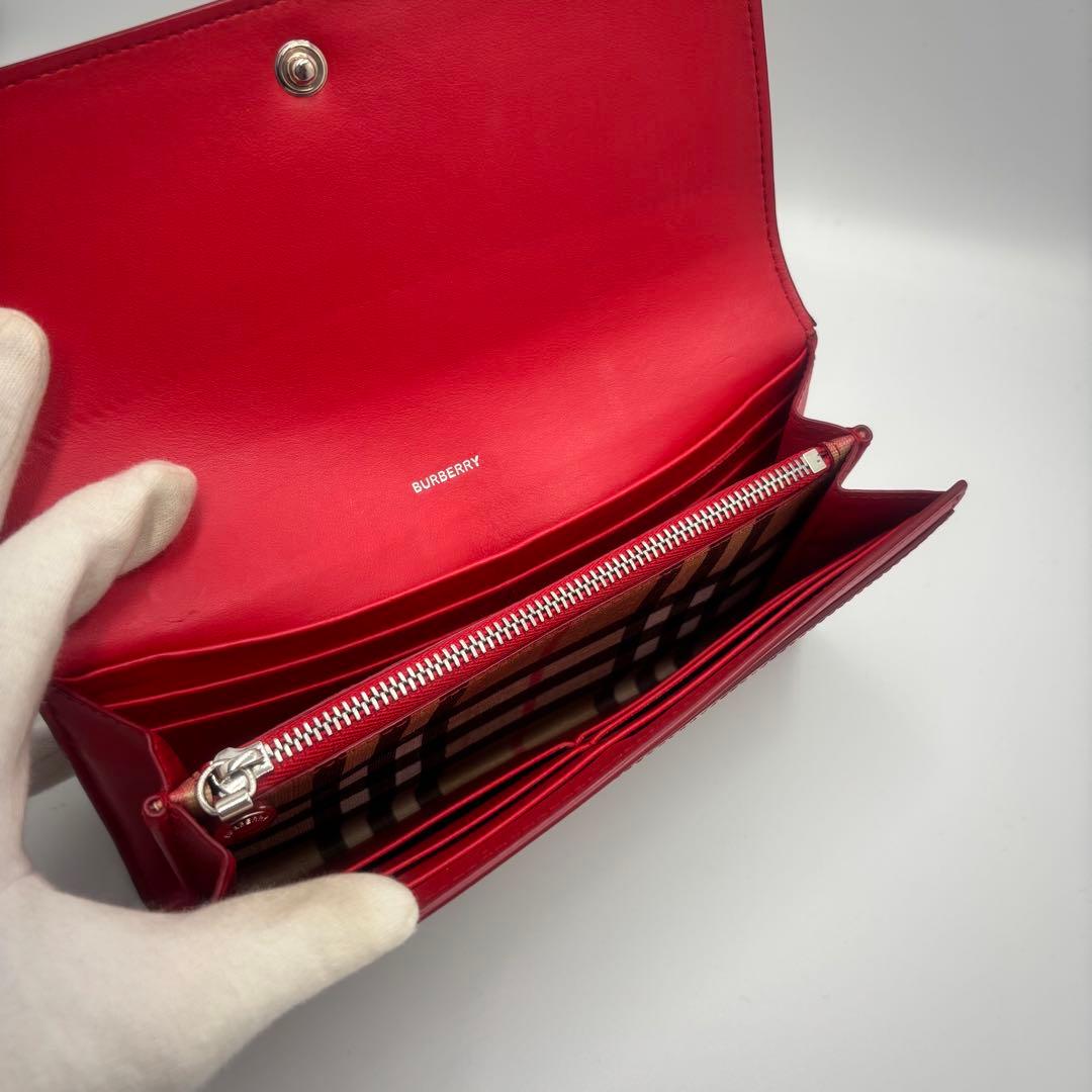 【美品】バーバリー　長財布 ロングウォレット　ノバチェック